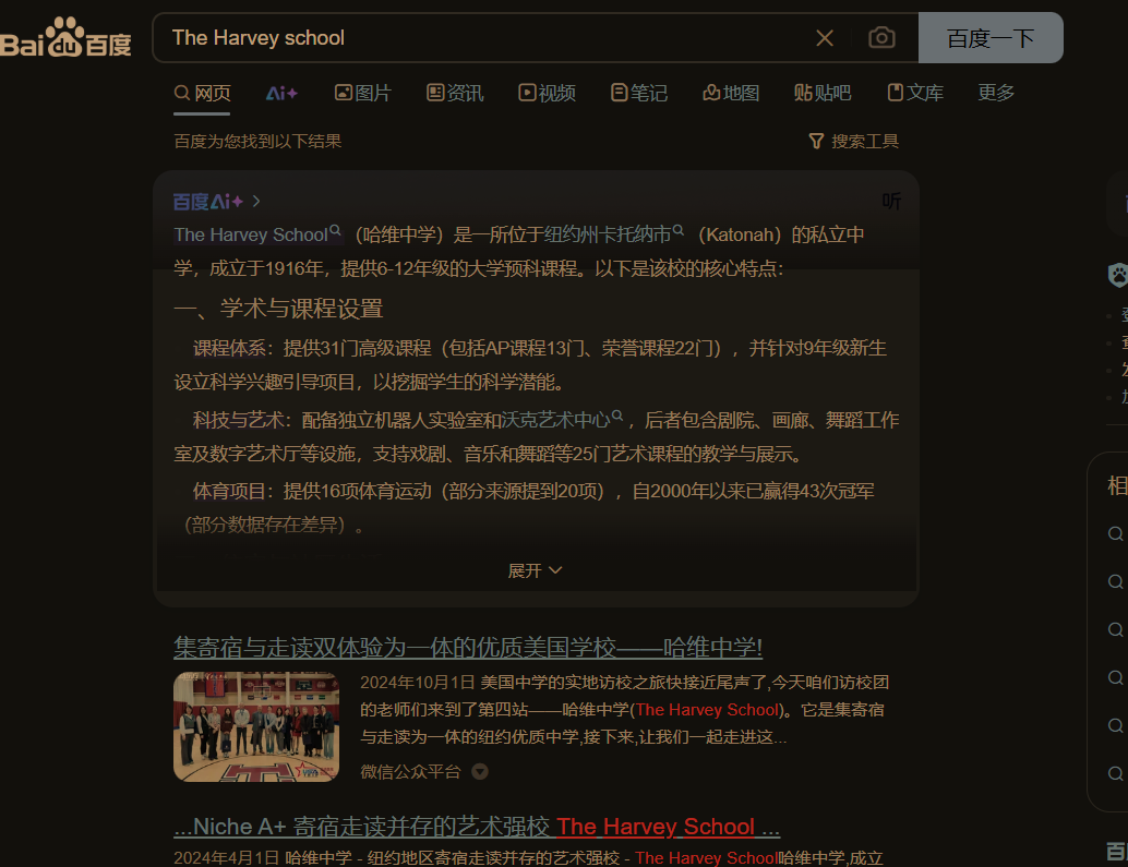 Chinese search engines like Baidu